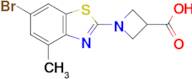 1-(6-Bromo-4-methylbenzo[d]thiazol-2-yl)azetidine-3-carboxylic acid