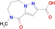 5-Methyl-4-oxo-5,6,7,8-tetrahydro-4H-pyrazolo[1,5-a][1,4]diazepine-2-carboxylic acid