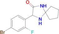 3-(4-Bromo-2-fluorophenyl)-1,4-diazaspiro[4.4]Nonan-2-one