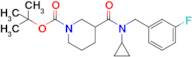 Tert-butyl 3-(cyclopropyl(3-fluorobenzyl)carbamoyl)piperidine-1-carboxylate