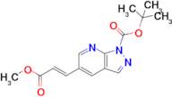 Tert-butyl (E)-5-(3-methoxy-3-oxoprop-1-en-1-yl)-1H-pyrazolo[3,4-b]pyridine-1-carboxylate