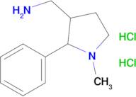 (1-Methyl-2-phenylpyrrolidin-3-yl)methanamine dihydrochloride