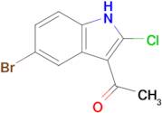 1-(5-Bromo-2-chloro-1H-indol-3-yl)ethan-1-one