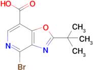 4-Bromo-2-(tert-butyl)oxazolo[4,5-c]pyridine-7-carboxylic acid