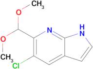 5-chloro-6-(dimethoxymethyl)-1H-pyrrolo[2,3-b]pyridine