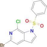 5-Bromo-7-chloro-1-(phenylsulfonyl)-1H-pyrrolo[2,3-c]pyridine