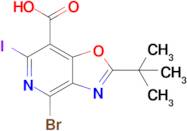 4-Bromo-2-(tert-butyl)-6-iodooxazolo[4,5-c]pyridine-7-carboxylic acid