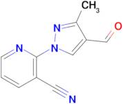 2-(4-Formyl-3-methyl-1H-pyrazol-1-yl)nicotinonitrile