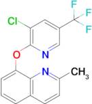 8-((3-Chloro-5-(trifluoromethyl)pyridin-2-yl)oxy)-2-methylquinoline