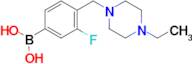 (4-((4-Ethylpiperazin-1-yl)methyl)-3-fluorophenyl)boronic acid