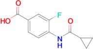 4-(Cyclopropanecarboxamido)-3-fluorobenzoic acid