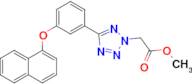 Methyl 2-(5-(3-(naphthalen-1-yloxy)phenyl)-2H-tetrazol-2-yl)acetate
