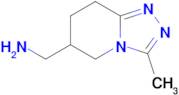 (3-Methyl-5,6,7,8-tetrahydro-[1,2,4]triazolo[4,3-a]pyridin-6-yl)methanamine