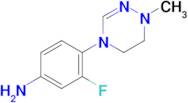 3-Fluoro-4-(1-methyl-5,6-dihydro-1,2,4-triazin-4(1H)-yl)aniline