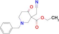 Ethyl 1-benzyl-3-(cyanomethyl)-4-oxopiperidine-3-carboxylate