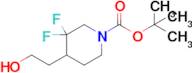 Tert-butyl 3,3-difluoro-4-(2-hydroxyethyl)piperidine-1-carboxylate