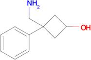 3-(Aminomethyl)-3-phenylcyclobutan-1-ol