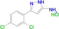 3-(2,4-dichlorophenyl)-1H-pyrazol-5-amine hydrochloride