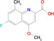 6-Fluoro-4-methoxy-8-methylquinoline-2-carboxylic acid