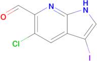 5-chloro-3-iodo-1H-pyrrolo[2,3-b]pyridine-6-carbaldehyde