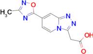 2-(7-(3-Methyl-1,2,4-oxadiazol-5-yl)-[1,2,4]triazolo[4,3-a]pyridin-3-yl)acetic acid