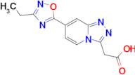 2-(7-(3-Ethyl-1,2,4-oxadiazol-5-yl)-[1,2,4]triazolo[4,3-a]pyridin-3-yl)acetic acid