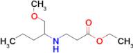 Ethyl 3-((1-methoxypentan-2-yl)amino)propanoate