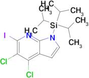 4,5-Dichloro-6-iodo-1-(triisopropylsilyl)-1H-pyrrolo[2,3-b]pyridine