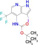 Tert-butyl (3-iodo-5-(trifluoromethyl)-1H-pyrrolo[2,3-b]pyridin-4-yl)carbamate