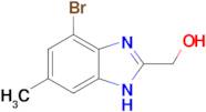 (4-bromo-6-methyl-1H-1,3-benzodiazol-2-yl)methanol