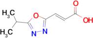 (E)-3-(5-isopropyl-1,3,4-oxadiazol-2-yl)acrylic acid
