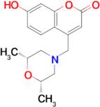 4-(((2S,6R)-2,6-dimethylmorpholino)methyl)-7-hydroxy-2H-chromen-2-one