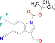 Tert-butyl 5-cyano-3-formyl-6-(trifluoromethyl)-1H-indole-1-carboxylate