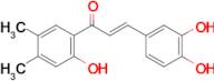 (E)-3-(3,4-dihydroxyphenyl)-1-(2-hydroxy-4,5-dimethylphenyl)prop-2-en-1-one