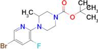 Tert-butyl 4-(5-bromo-3-fluoropyridin-2-yl)-3-methylpiperazine-1-carboxylate