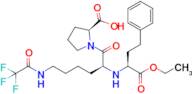 N2-((S)-1-ethoxy-1-oxo-4-phenylbutan-2-yl)-N6-(2,2,2-trifluoroacetyl)-L-lysyl-L-proline