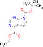 7-(Tert-butyl) 4-ethyl 7H-pyrrolo[2,3-d]pyrimidine-4,7-dicarboxylate