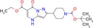 tert-butyl 4-[6-(ethoxycarbonyl)-7-oxo-4H,7H-pyrazolo[1,5-a]pyrimidin-2-yl]piperidine-1-carboxylate