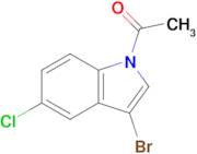 1-(3-Bromo-5-chloro-1H-indol-1-yl)ethan-1-one