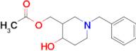 (1-Benzyl-4-hydroxypiperidin-3-yl)methyl acetate