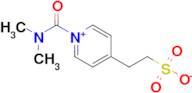 2-(1-(Dimethylcarbamoyl)pyridin-1-ium-4-yl)ethane-1-sulfonate