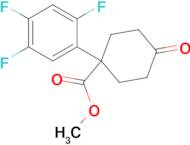 Methyl 4-oxo-1-(2,4,5-trifluorophenyl)cyclohexane-1-carboxylate