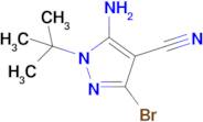 5-Amino-3-bromo-1-(tert-butyl)-1H-pyrazole-4-carbonitrile
