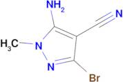 5-Amino-3-bromo-1-methyl-1H-pyrazole-4-carbonitrile
