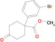 Methyl 1-(3-bromophenyl)-4-oxocyclohexane-1-carboxylate