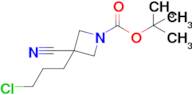 Tert-butyl 3-(3-chloropropyl)-3-cyanoazetidine-1-carboxylate