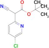 Tert-butyl 2-(5-chloropyridin-2-yl)-2-cyanoacetate