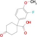 1-(3-Fluoro-4-methoxyphenyl)-4-oxocyclohexane-1-carboxylic acid