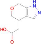 2-{1H,4H,5H,7H-pyrano[3,4-c]pyrazol-4-yl}acetic acid