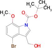 Tert-butyl 4-bromo-3-(hydroxymethyl)-7-methoxy-1H-indole-1-carboxylate
